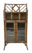 Late Victorian bamboo side cabinet