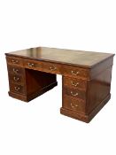 Victorian mahogany partners desk