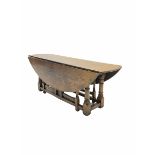 17th century style medium oak coffee table