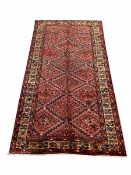 Persian Kurdish red ground rug