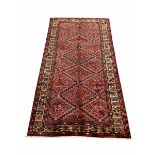 Persian Kurdish red ground rug