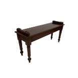 Victorian style mahogany window seat