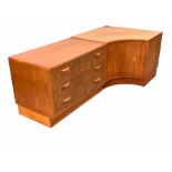 G-Plan - Mid century 'Fresco' teak modular corner lounge unit