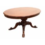 Victorian mahogany loo table