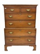 George III mahogany chest on chest