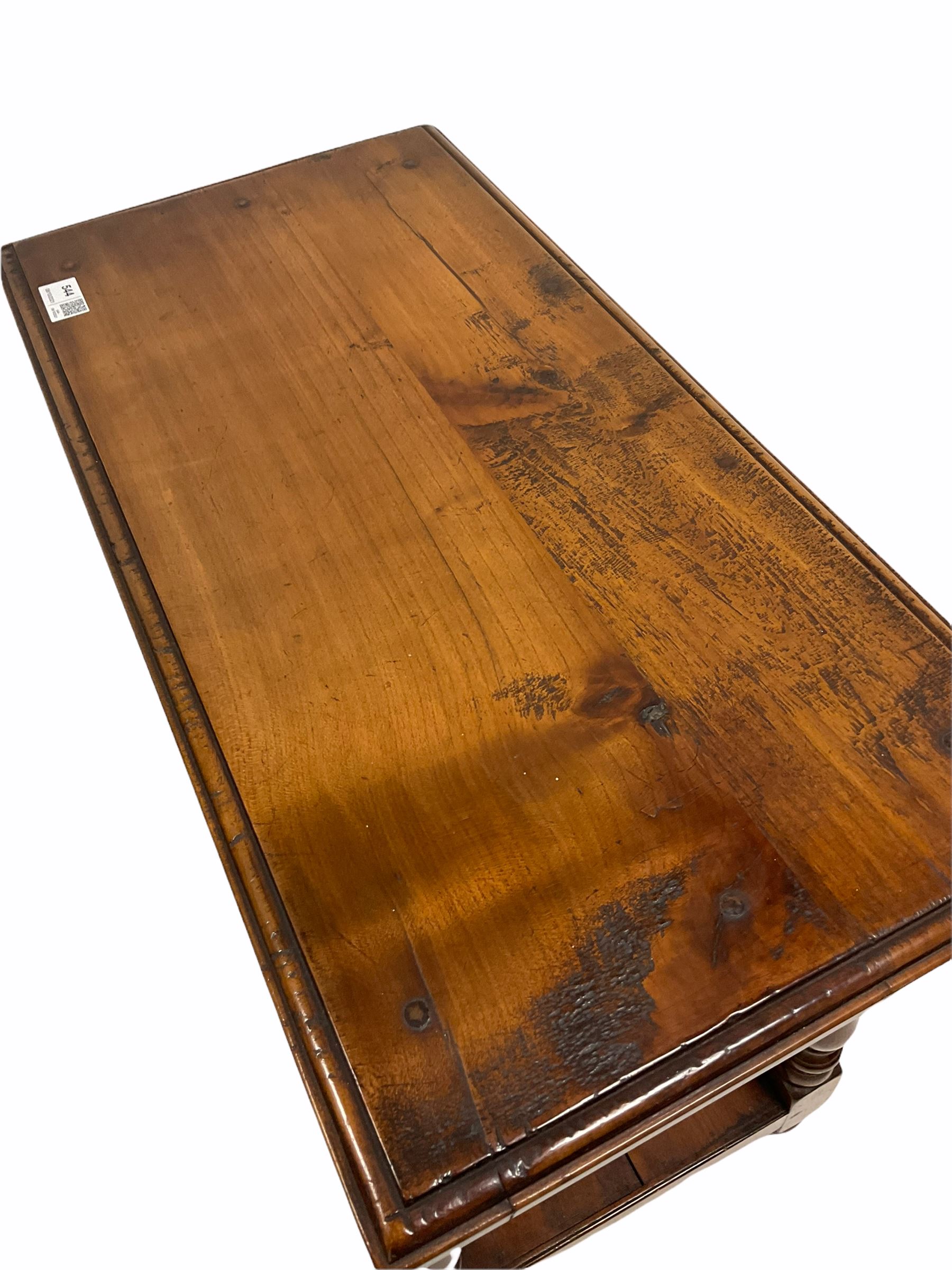 Late 18th century style fruitwood side table - Image 3 of 3