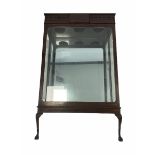 Early 20th century mahogany museum cabinet