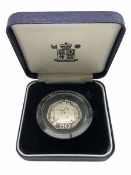 The Royal Mint EEC 1992/1993 dual dated silver proof fifty pence coin