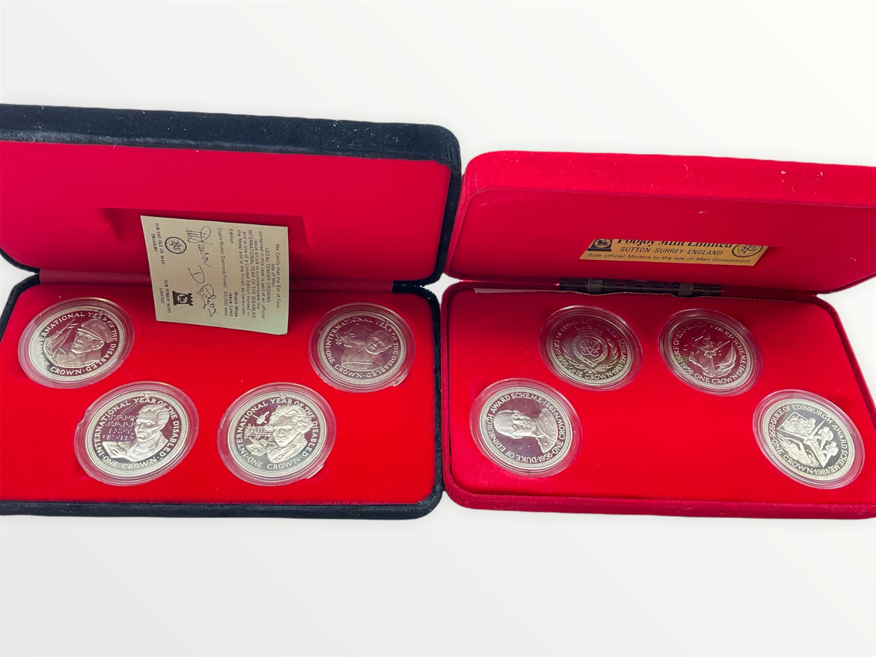 Isle of Man 1976 sterling silver coin set - Image 2 of 2