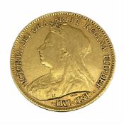 Queen Victoria 1897 gold half Sovereign coin