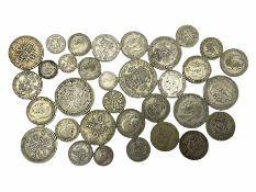 Approximately 190 grams of Great British pre 1947 silver coins