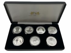 '2017 Silver Coins of the World Collection' comprising seven silver coins all dated 2017