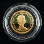 Queen Elizabeth II 1979 gold proof full Sovereign coin