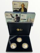 The Royal Mint United Kingdom '250th Anniversary of Captain James Cook's Voyage of Discovery' three