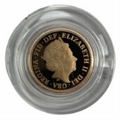Queen Elizabeth II 2021 gold proof half Sovereign coin