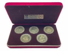 Isle of Man 1979 set of five sterling silver crown coins commemorating the 1000th Anniversary of Tyn