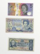 Three Ulster Bank Limited George Best five pound notes