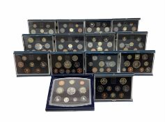 Fourteen Royal Mint United Kingdom proof coin collections dated 1983
