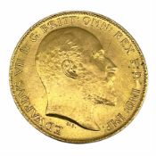 King Edward VII 1902 gold half Sovereign coin