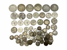 Approximately 260 grams of Great British pre 1920 silver coins including King George V 1912