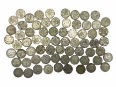 Approximately 760 grams of Great British pre 1947 silver florin / two shillings coins