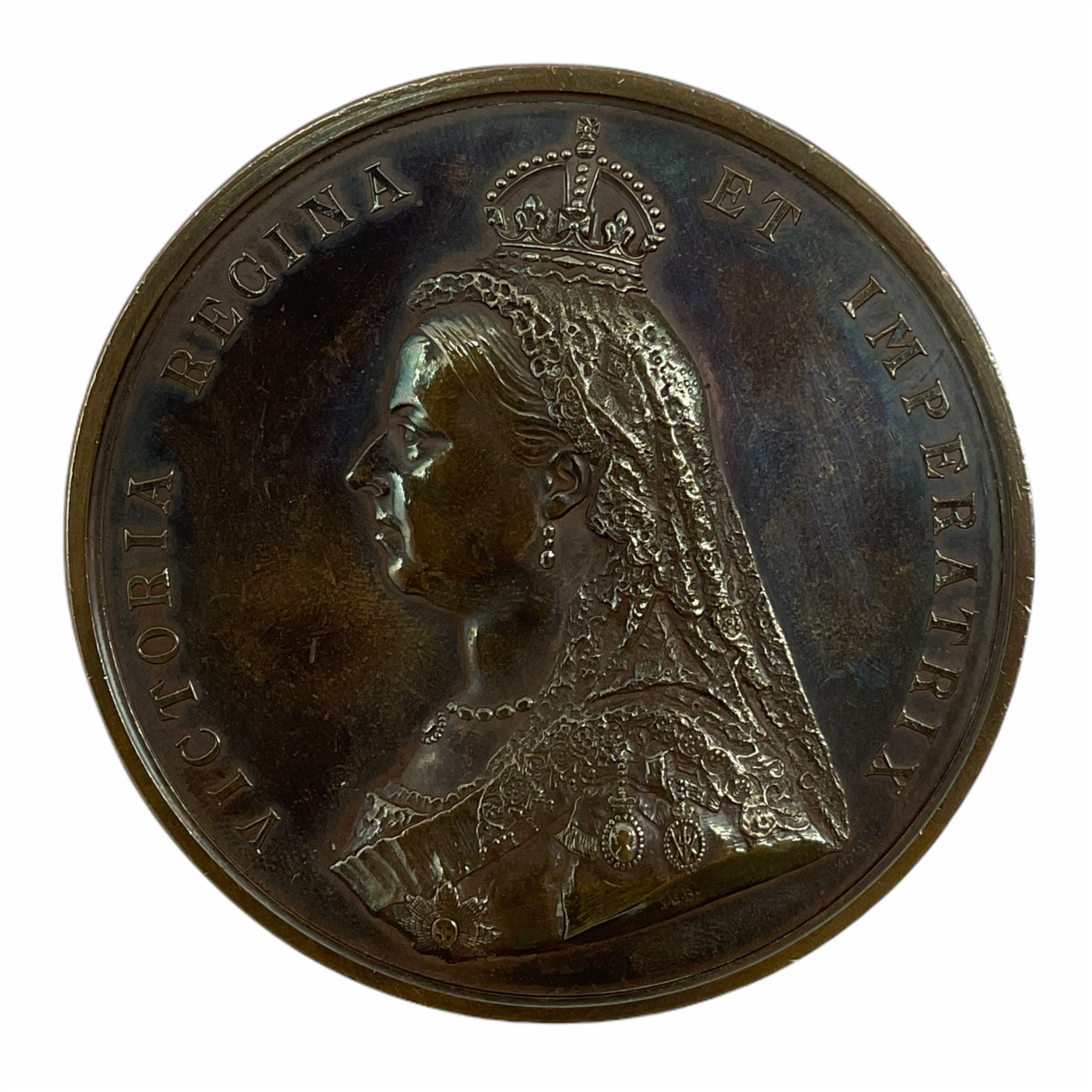 Official bronze medal commemorating the Golden Jubilee of Queen Victoria in 1887 - Image 2 of 2