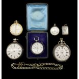 Victorian silver pair cased verge fusee pocket watch by Roberts