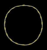 14ct white and yellow gold necklace