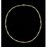 14ct white and yellow gold necklace