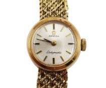 Omega Ladymatic 1960's 9ct gold wristwatch