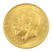 King George V 1925 gold full sovereign coin