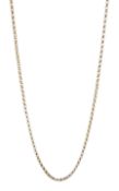 9ct gold belcher link necklace hallmarked