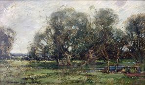 Kershaw Schofield (British 1872-1941): 'Near Sittingbourne'