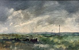 Ashley Jackson (Yorkshire 1940-): Moorland Landscape