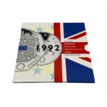 United Kingdom 1992 brilliant uncirculated coin collection