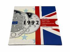 United Kingdom 1992 brilliant uncirculated coin collection