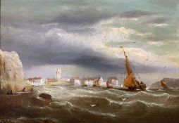 William Daniel Penny (Northern British 1834-1924): Ships in Stormy Seas