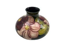 Moorcroft Anemone pattern squat vase