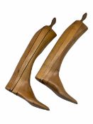 Two Faulkner & Son wooden shoe trees