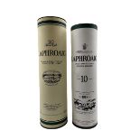 One bottle of Laphroaig 10 years old single Islay malt Scotch whisky