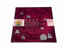 United Kingdom 1993 brilliant uncirculated coin collection