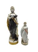 Continental porcelain standing figure of Princess Louise