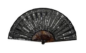 19th/ early 20th century Tortoiseshell fan