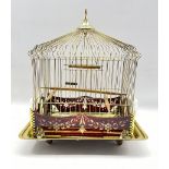 Victorian brass birdcage