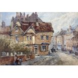 William James Boddy (British 1832-1911): 'Old Houses at Micklegate'