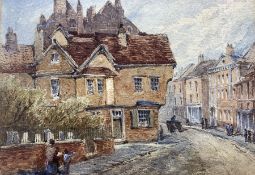 William James Boddy (British 1832-1911): 'Old Houses at Micklegate'