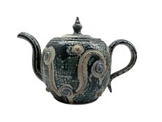 Peter Meanley (British 1944-): salt glazed teapot