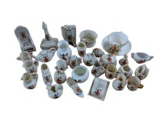 Group of crested wares related to York including 'The Old Arm Chair'