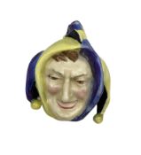 Royal Doulton miniature pottery wall mask modelled as The Jester