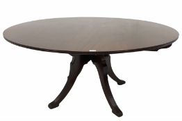 Georgian style mahogany circular dining table